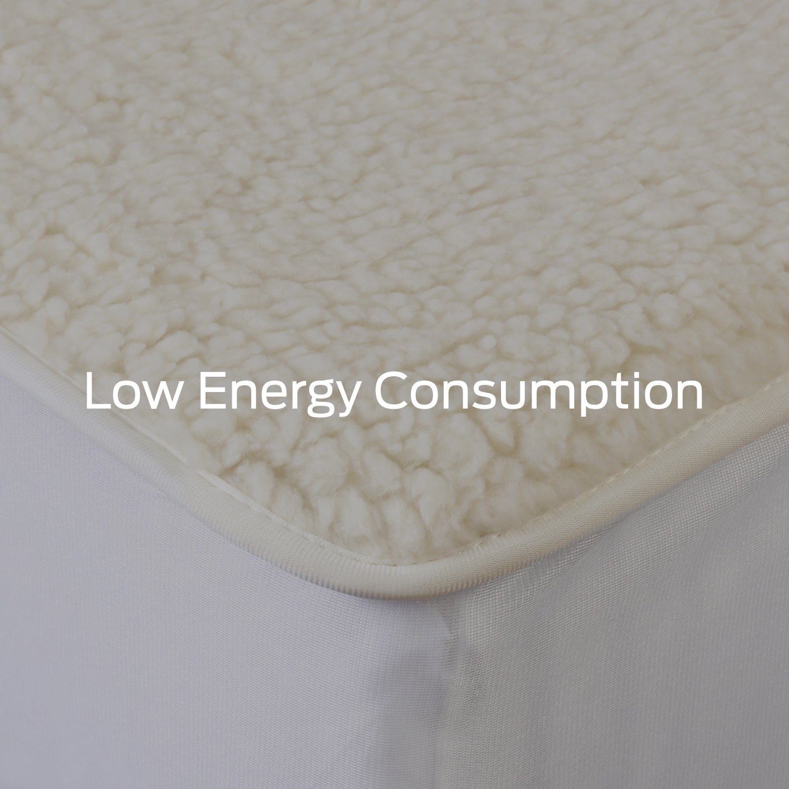 Royal Comfort Fleece Top Electric Blanket Fitted Heated Winter Underlay - Queen - White Deals499