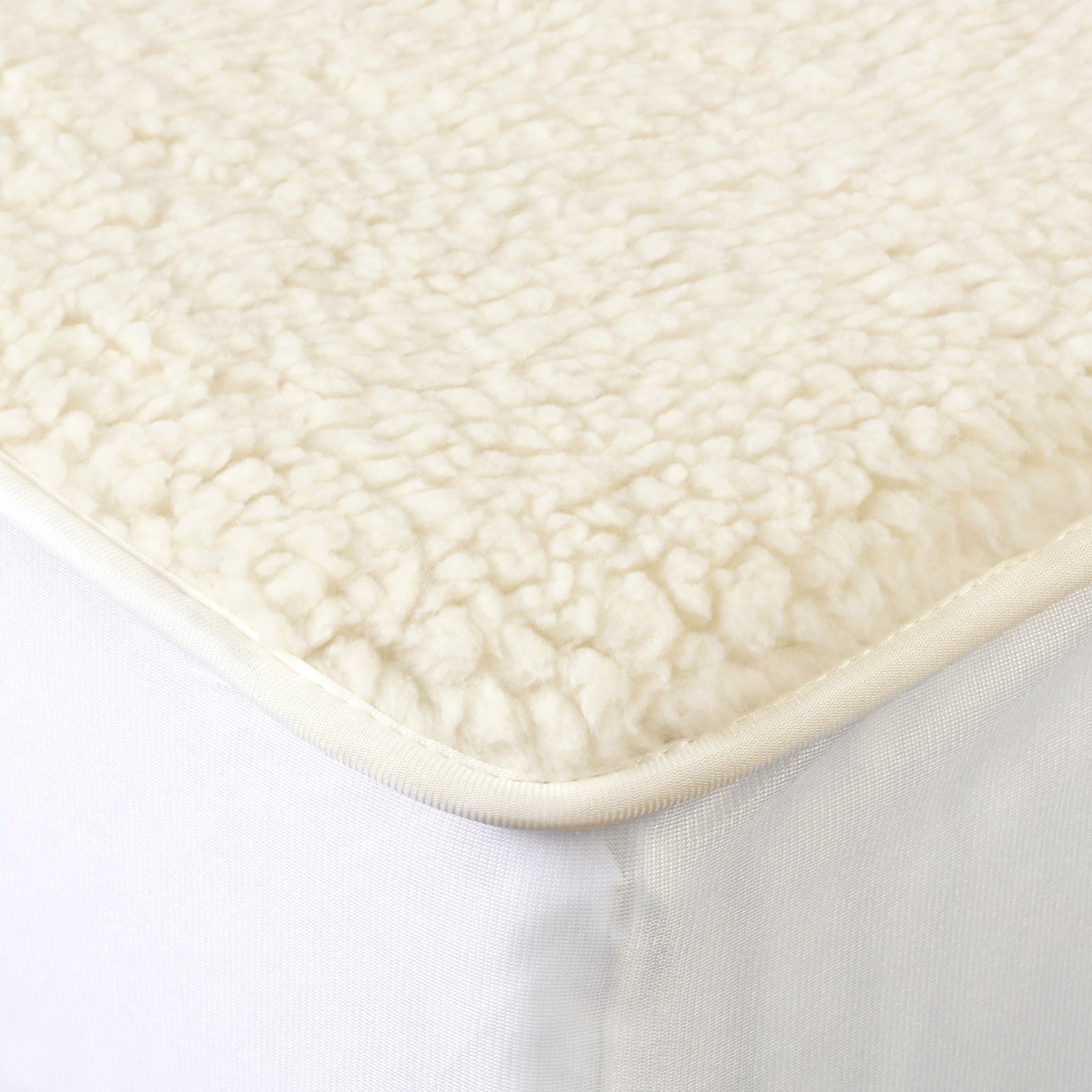 Royal Comfort Fleece Top Electric Blanket Fitted Heated Winter Underlay - Queen - White Deals499