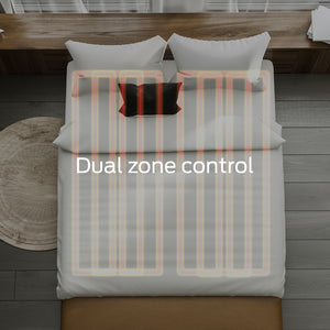 Royal Comfort Fleece Top Electric Blanket Fitted Heated Winter Underlay - Queen - White Deals499