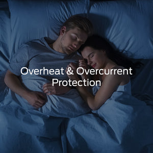 Royal Comfort Fleece Top Electric Blanket Fitted Heated Winter Underlay - Queen - White Deals499