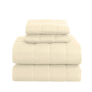 Royal Comfort Coverlet Set Bedspread Soft Touch Easy Care Breathable 3 Piece Set - Queen - Beige from Deals499 at Deals499