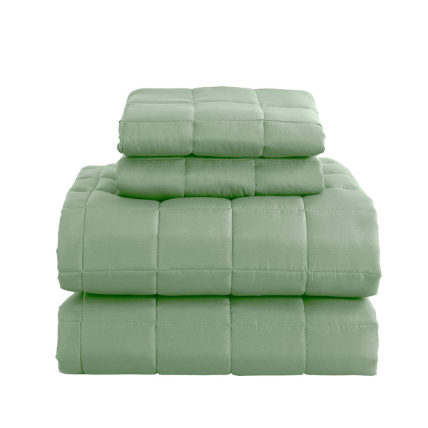 Royal Comfort Coverlet Set Bedspread Soft Touch Easy Care Breathable 3 Piece Set - Queen - Sage from Deals499 at Deals499