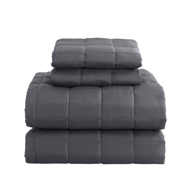 Royal Comfort Coverlet Set Bedspread Soft Touch Easy Care Breathable 3 Piece Set - King - Charcoal from Deals499 at Deals499