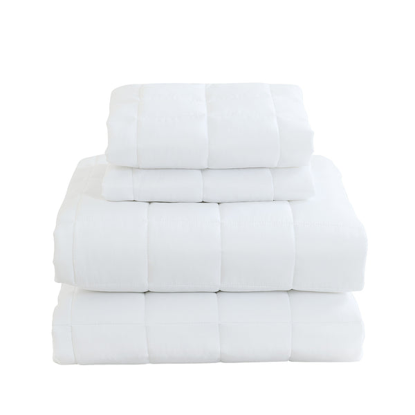 Royal Comfort Coverlet Set Bedspread Soft Touch Easy Care Breathable 3 Piece Set - King - White from Deals499 at Deals499