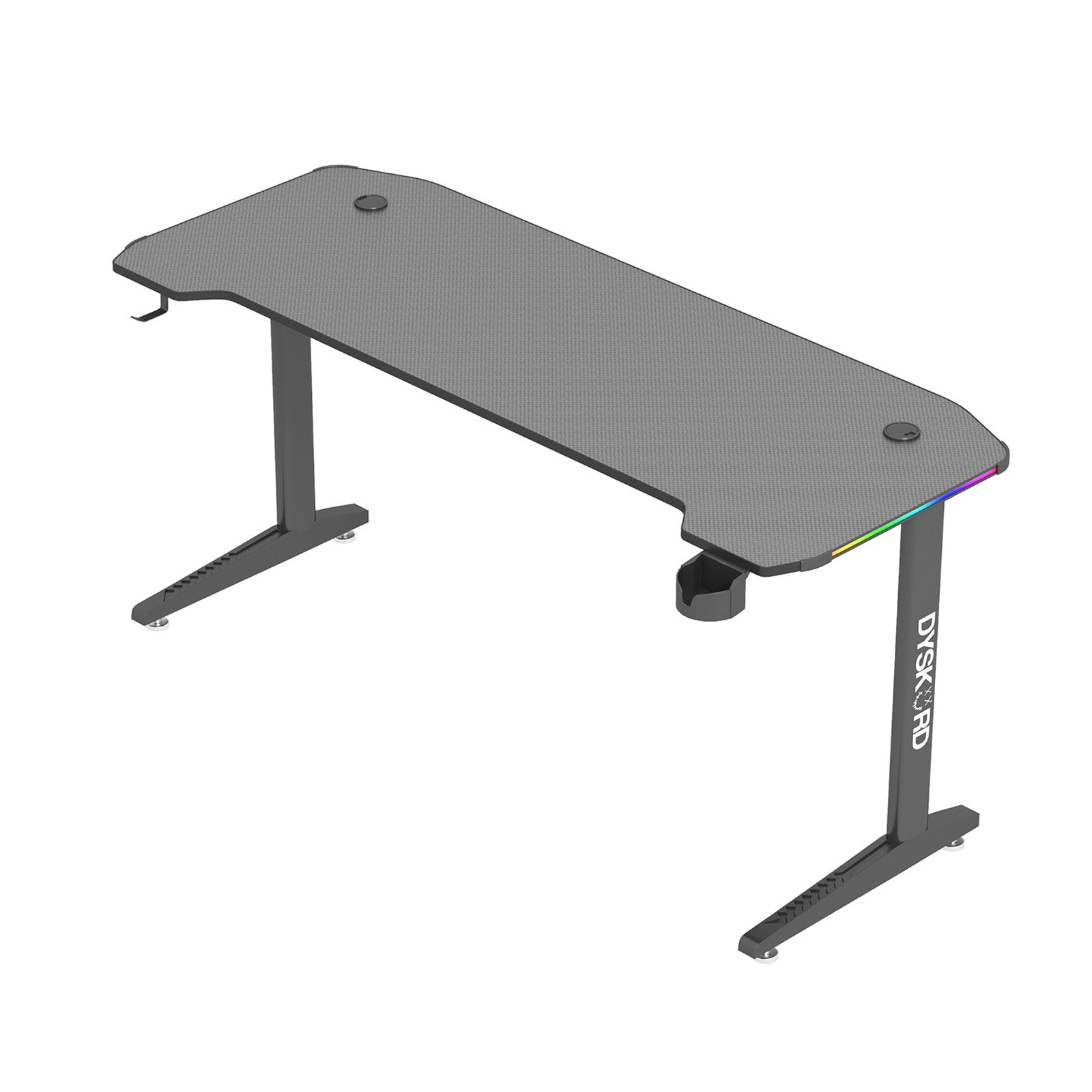 Dyskord Adjustable Gaming Table Desk Office Desktop Steel LED RGB Lighting Deals499