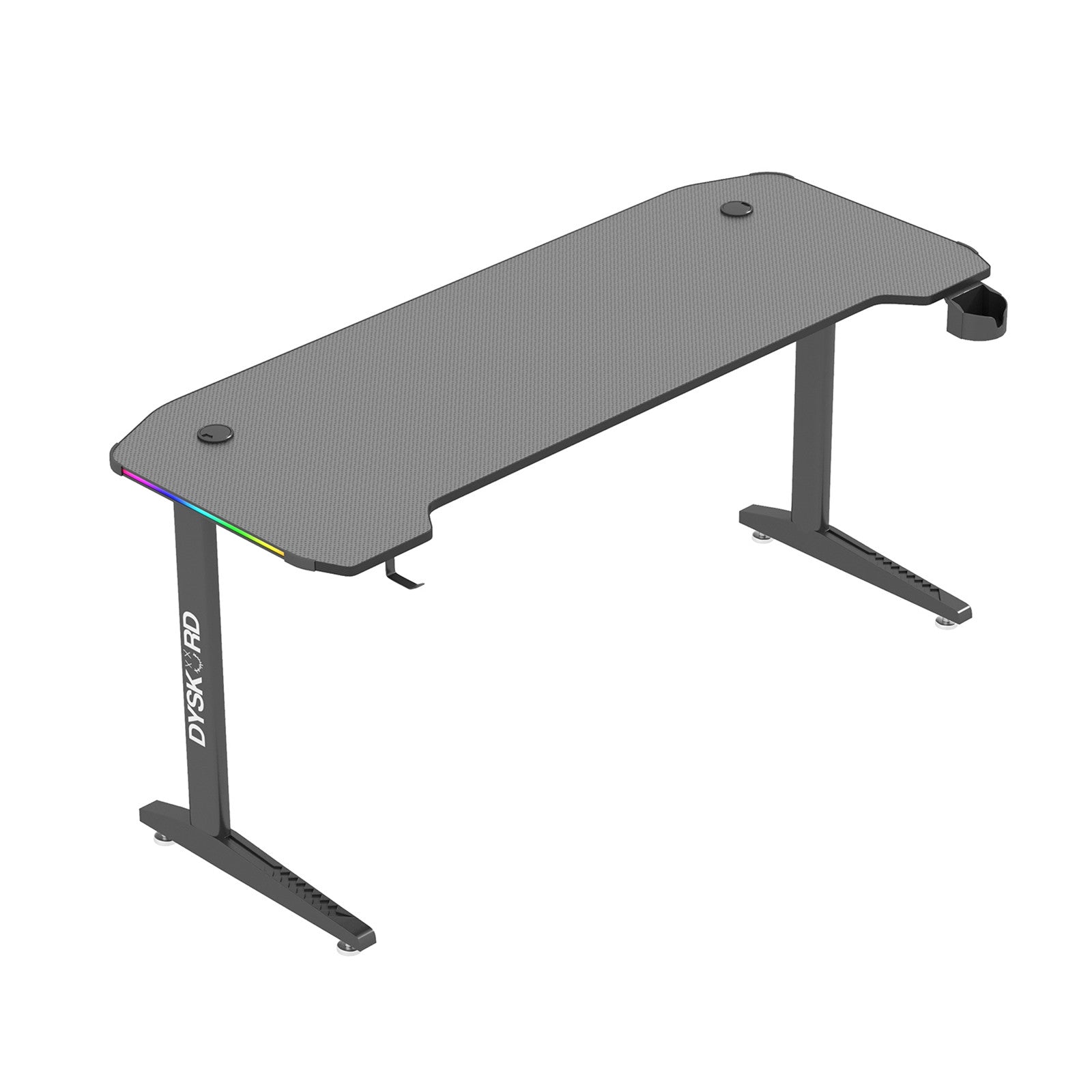 Dyskord Adjustable Gaming Table Desk Office Desktop Steel LED RGB Lighting Deals499
