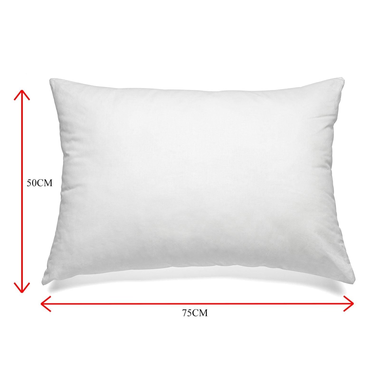 Royal Comfort Luxury Duck Feather & Down Pillow Twin Pack Home Set 50 x 75 cm White Deals499