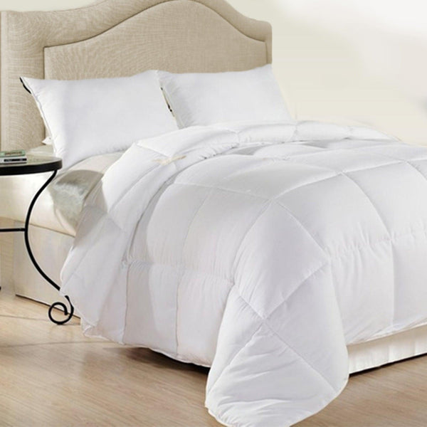 Royal Comfort 500GSM Plush Duck Feather Down Quilt Ultra Warm Soft - All Seasons Queen White Deals499