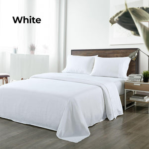 Royal Comfort Bamboo Blended Sheet & Pillowcases Set 1000TC Ultra Soft Bedding Double White Deals499