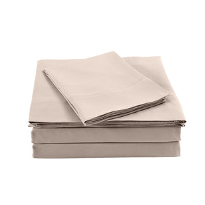 Royal Comfort Bamboo Blended Sheet & Pillowcases Set 1000TC Ultra Soft Bedding Double Warm Grey Deals499