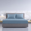 Royal Comfort 1000TC Hotel Grade Bamboo Cotton Sheets Pillowcases Set Ultrasoft Blue Fog Queen Deals499