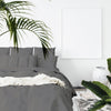 Balmain 1000 Thread Count Hotel Grade Bamboo Cotton Quilt Cover Pillowcases Set Queen Pewter Deals499