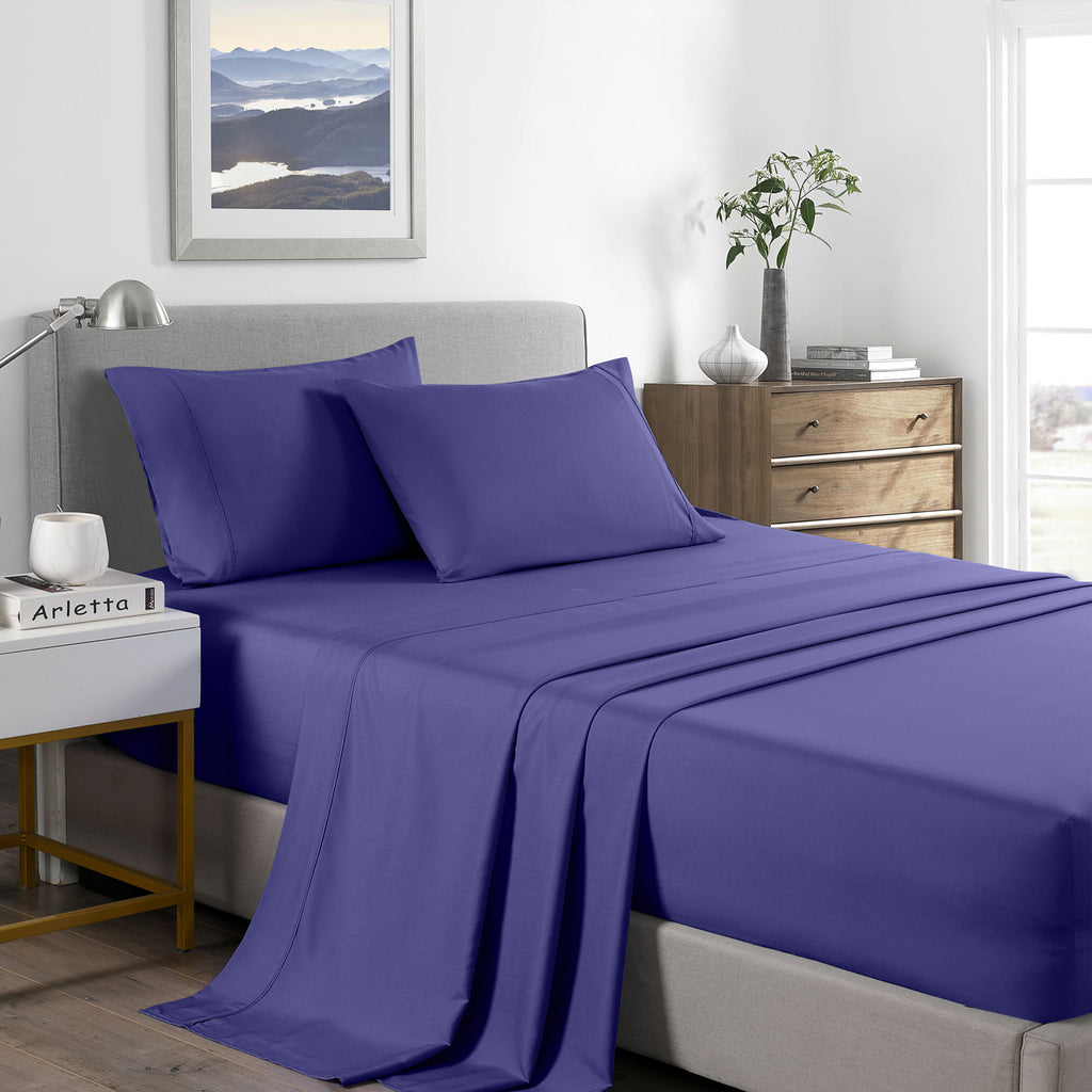 Royal Comfort 2000 Thread Count Bamboo Cooling Sheet Set Ultra Soft Bedding - Double - Royal Blue from Deals499 at Deals499
