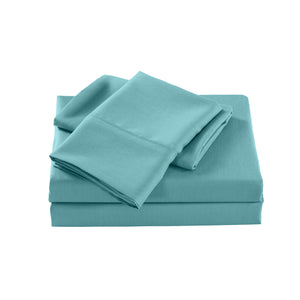 Royal Comfort 2000 Thread Count Bamboo Cooling Sheet Set Ultra Soft Bedding - Queen - Aqua from Deals499 at Deals499