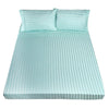Royal Comfort 1200TC Soft Sateen Damask Stripe Cotton Blend Sheet Pillowcase Set Mist Queen Deals499
