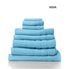 Royal Comfort Eden Egyptian Cotton 600GSM 8 Piece Luxury Bath Towels Set Aqua Deals499
