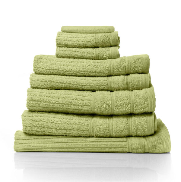 Royal Comfort Eden Egyptian Cotton 600GSM 8 Piece Luxury Bath Towels Set Spearmint Deals499