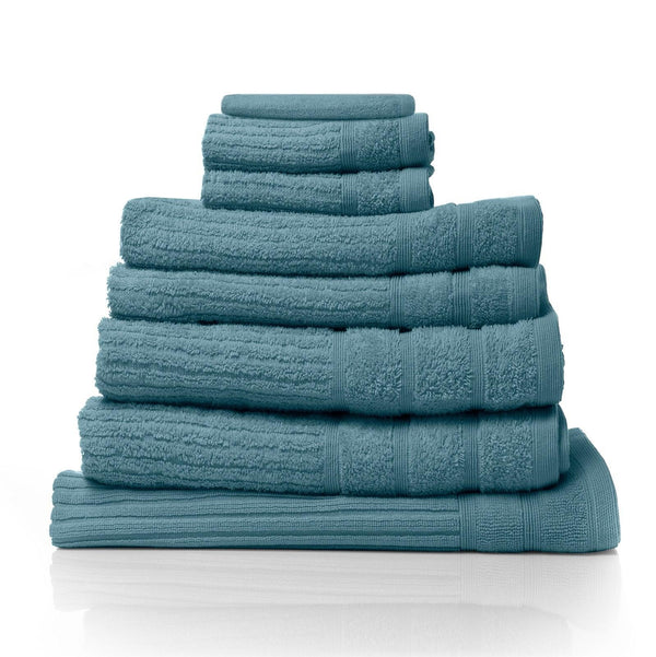 Royal Comfort Eden Egyptian Cotton 600GSM 8 Piece Luxury Bath Towels Set Turquoise Deals499