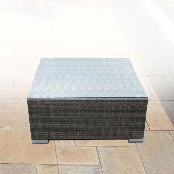 Milano 9 Piece Wicker Rattan Sofa Set Oatmeal Grey Outdoor Lounge Furniture Deals499