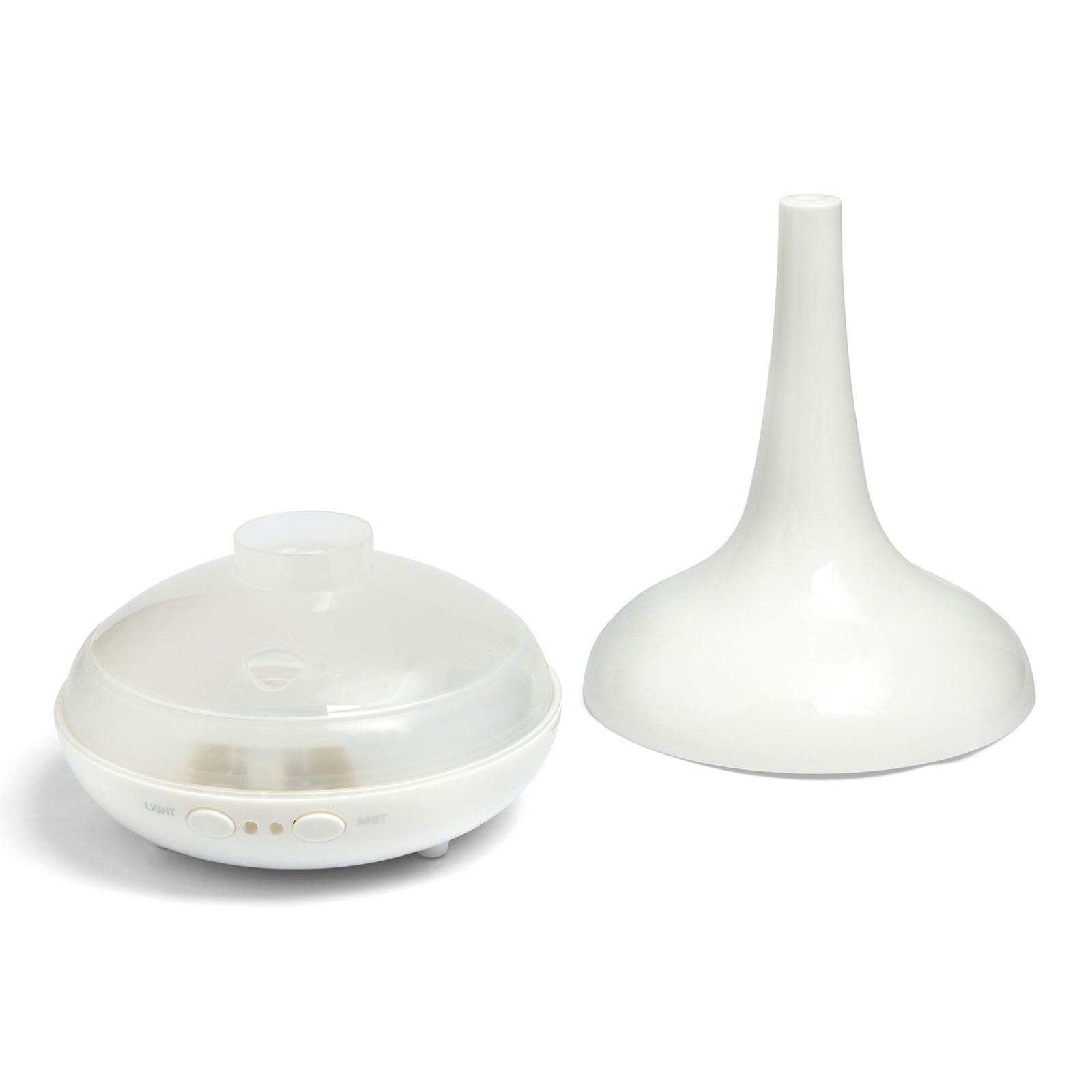 Essential Oil Diffuser Ultrasonic Humidifier Aromatherapy LED Light 200ML 3 Oils 15 x 15 x 20cm White Deals499