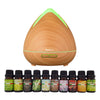 Purespa Diffuser Set With 10 Pack Diffuser Oils Humidifier Aromatherapy - Light Wood Deals499