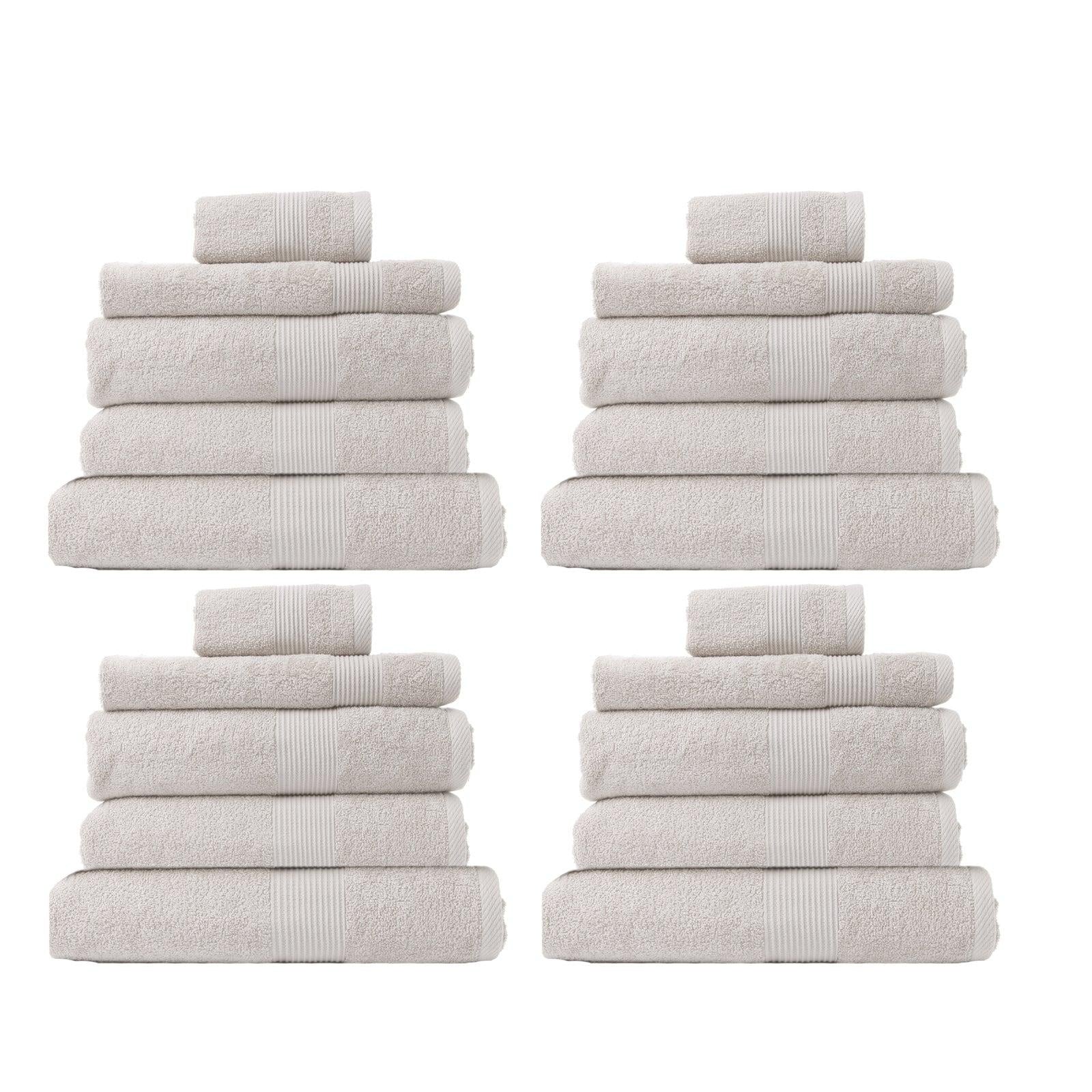 Royal Comfort 20 Piece Cotton Bamboo Towel Bundle Set 450GSM Luxurious Absorbent Sea Holly Deals499