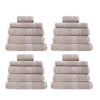 Royal Comfort 20 Piece Cotton Bamboo Towel Bundle Set 450GSM Luxurious Absorbent Champagne Deals499