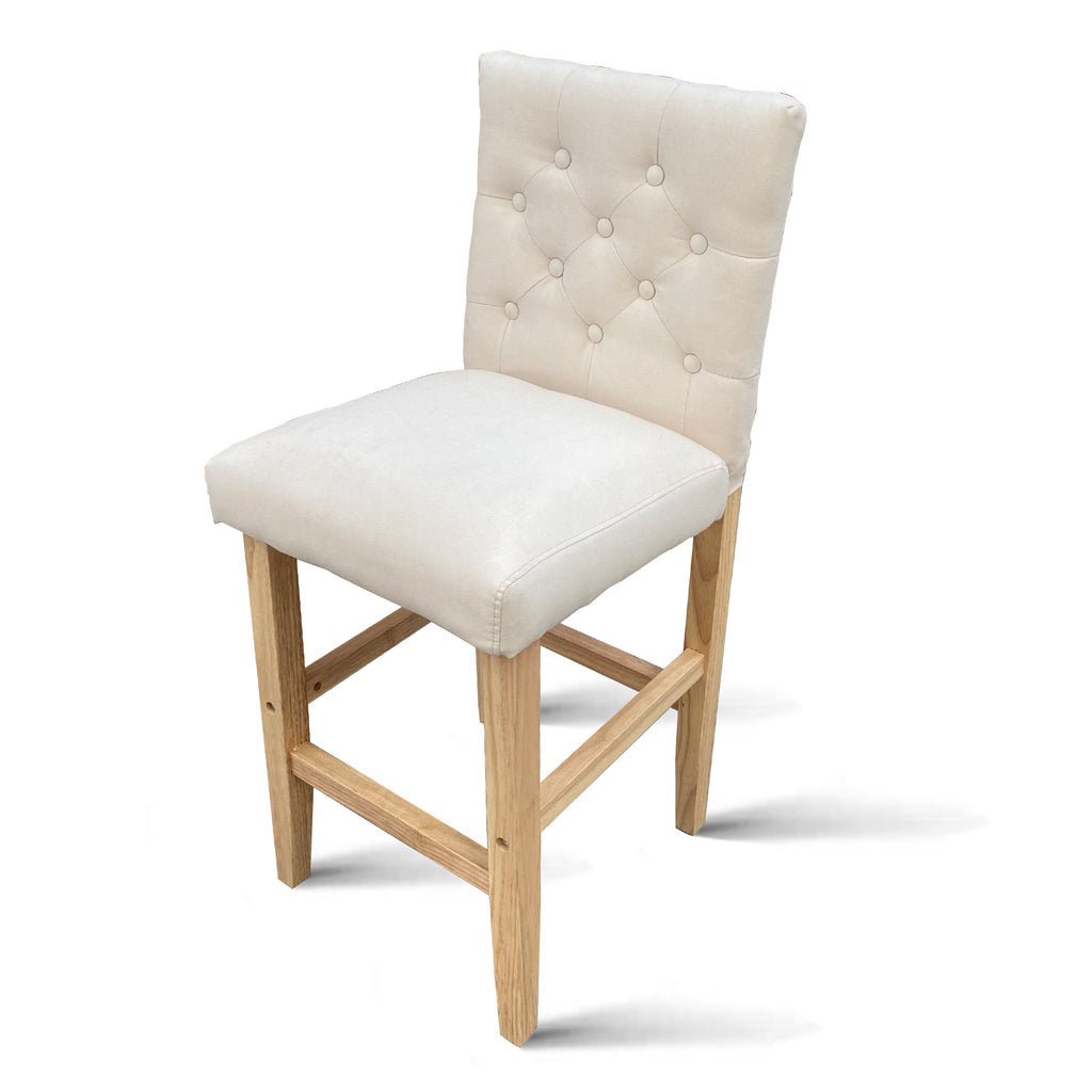 Milano Decor Hamptons Barstool Cream Chairs Kitchen Dining Chair Bar Stool Two Pack Deals499