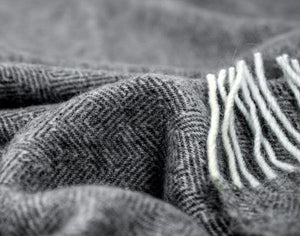Hampton Throw - Merino Wool Blend - Dark Grey Deals499