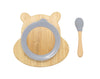 Bamboo Hippo Kids Plate with Suction Cap Base & Spoon Deals499