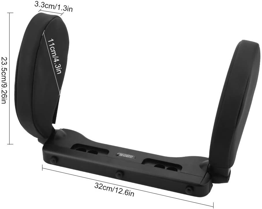 Car Travel Headrest 180 Adjustable and Washable Pillow PU Lether Deals499