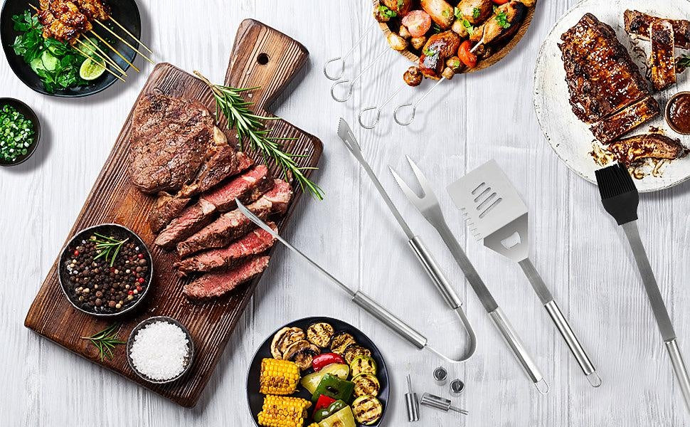Stainless Steel BBQ Tools Grill Accessories Deals499