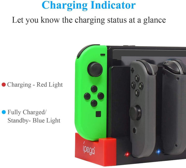 4 in1 Charger Station Stand for Nintendo Switch Joy-con with LED Indication Deals499