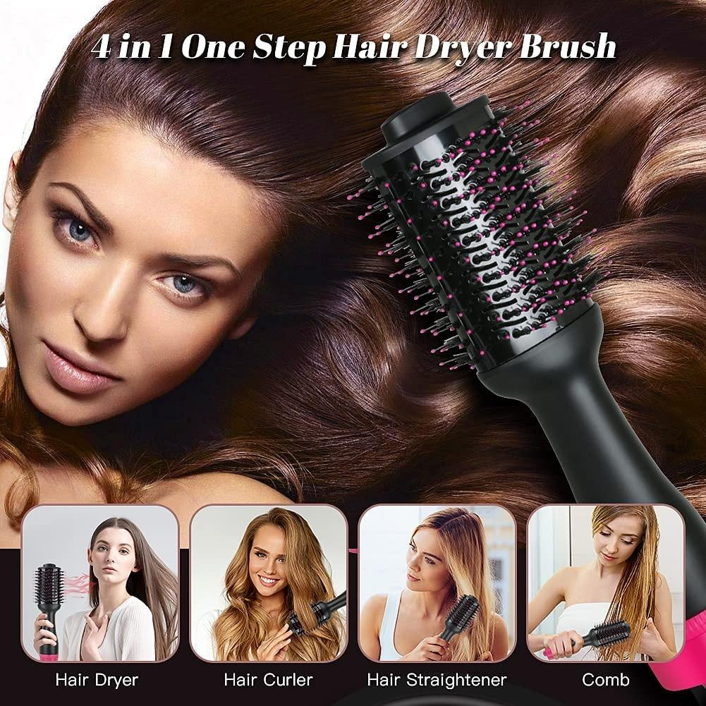 Hot Air One-Step Hair Dryer Negative Ion Anti-Frizz Blowout for Drying,Straightening, Curling and Volumizer (AU Plug) Deals499