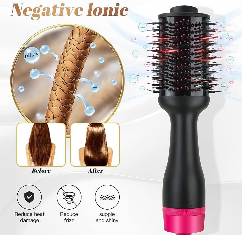 Hot Air One-Step Hair Dryer Negative Ion Anti-Frizz Blowout for Drying,Straightening, Curling and Volumizer (AU Plug) Deals499