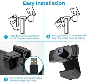 Webcam HD 1080p with Microphone and compatiable with PC Laptop for Recording, Calling, Conferencing, Gaming Deals499
