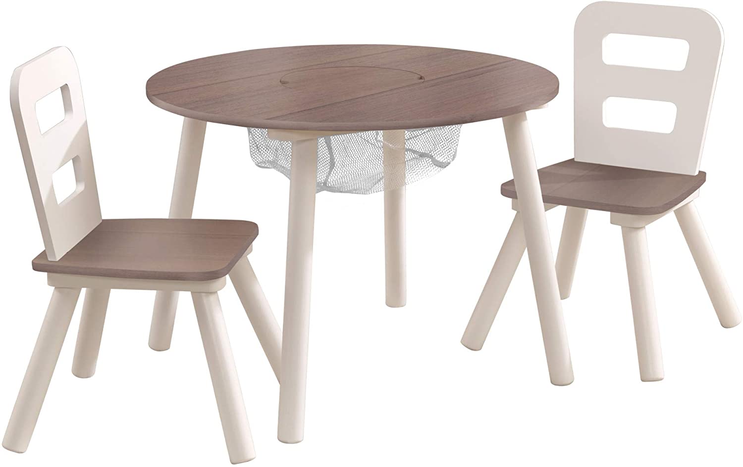Round Table and 2 Chair Set for children (Grey) Deals499