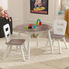 Round Table and 2 Chair Set for children (Grey) Deals499