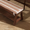 Outdoor Table & Bench Set with Cushions & Umbrella (Brown) Deals499