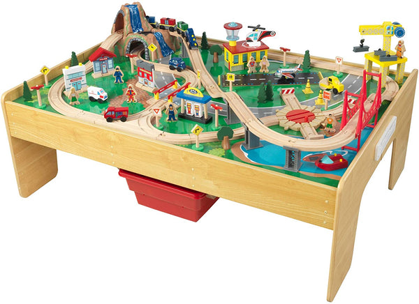 Adventure Town Railway Train Set & Table with EZ Kraft Assembly for kids Deals499