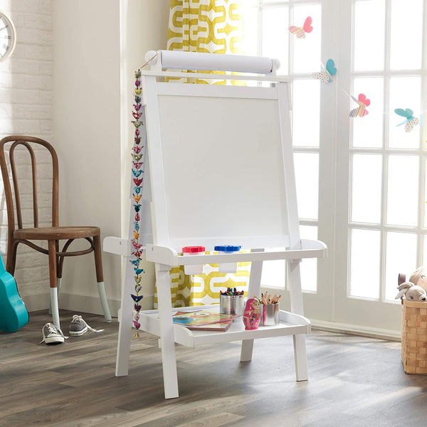 White Deluxe Wood Easel set for kids Deals499