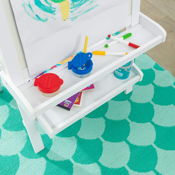 White Deluxe Wood Easel set for kids Deals499