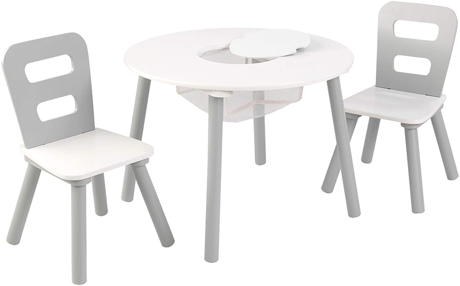 Round Table and 2 Chair Set for kids (Gray) Deals499