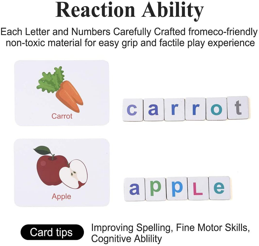 Wooden Magnetic Letters Numbers Alphabet Fridge Magnets Educational Toy Set Preschool Learning for 3 to 5 Years Kid Toddler Deals499