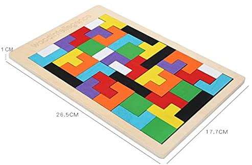 40 Pieces Wooden Blocks Puzzle Brain Teasers for Kids Montessori model Deals499