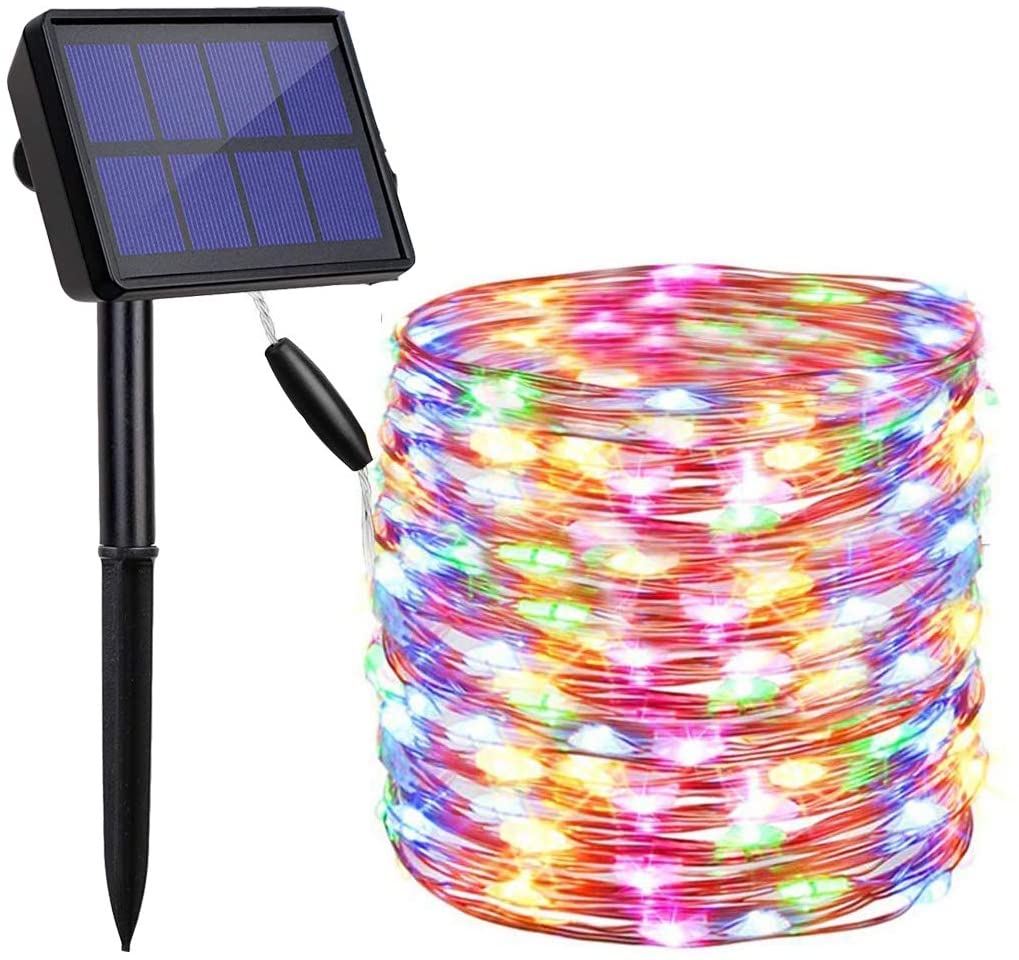 20m 200 LED Solar Powered Outdoor Lights with 8 Lighting Modes and Waterproof for Home,Garden and Decoration Deals499