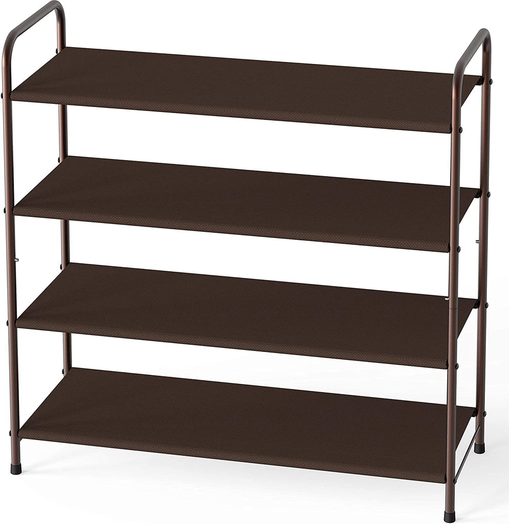 4 Tier Metal Shoe Rack Storage Organiser for Entryway and Bedroom from Deals499 at Deals499