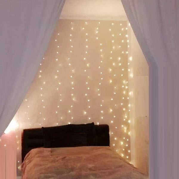 300 LEDs Window Curtain Fairy Lights 8 Modes and Remote Control for Bedroom (Warm White, 300 x 300cm) Deals499
