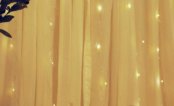 300 LEDs Window Curtain Fairy Lights 8 Modes and Remote Control for Bedroom (Warm White, 300 x 300cm) Deals499