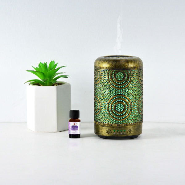 activiva 100ml Metal Essential Oil and Aroma Diffuser-Vintage Gold Deals499